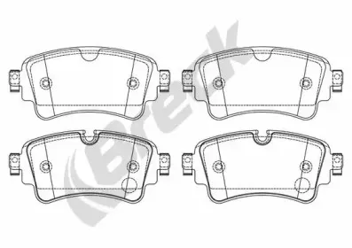Комплект тормозных колодок, дисковый тормоз BRECK купить